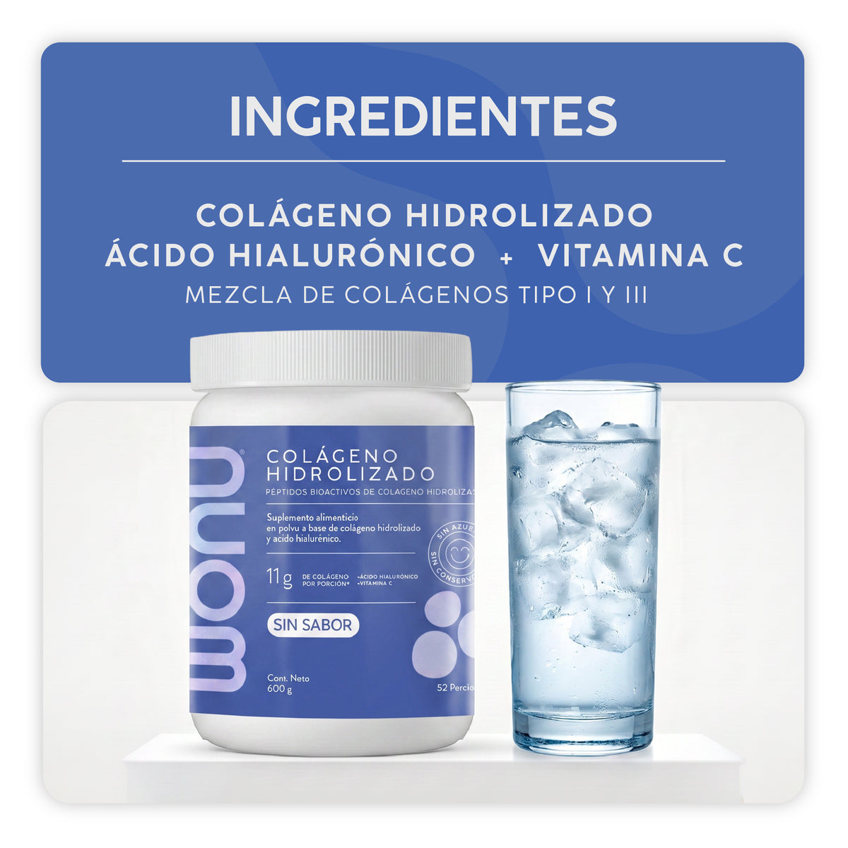 Colágeno Hidrolizado Sin Sabor