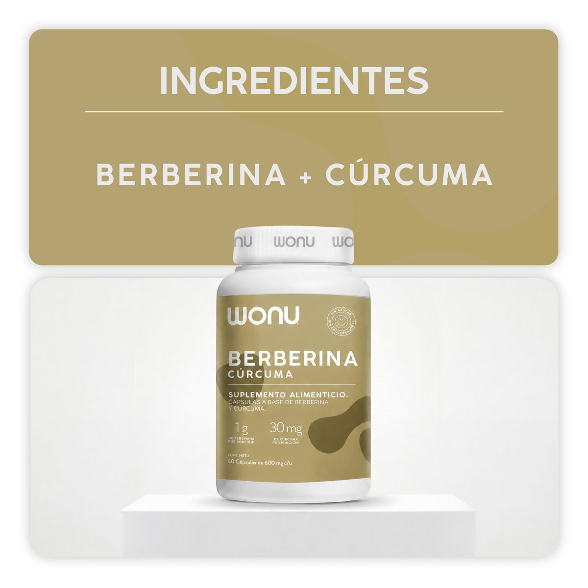 Berberina + Cúrcuma 60 Cápsulas